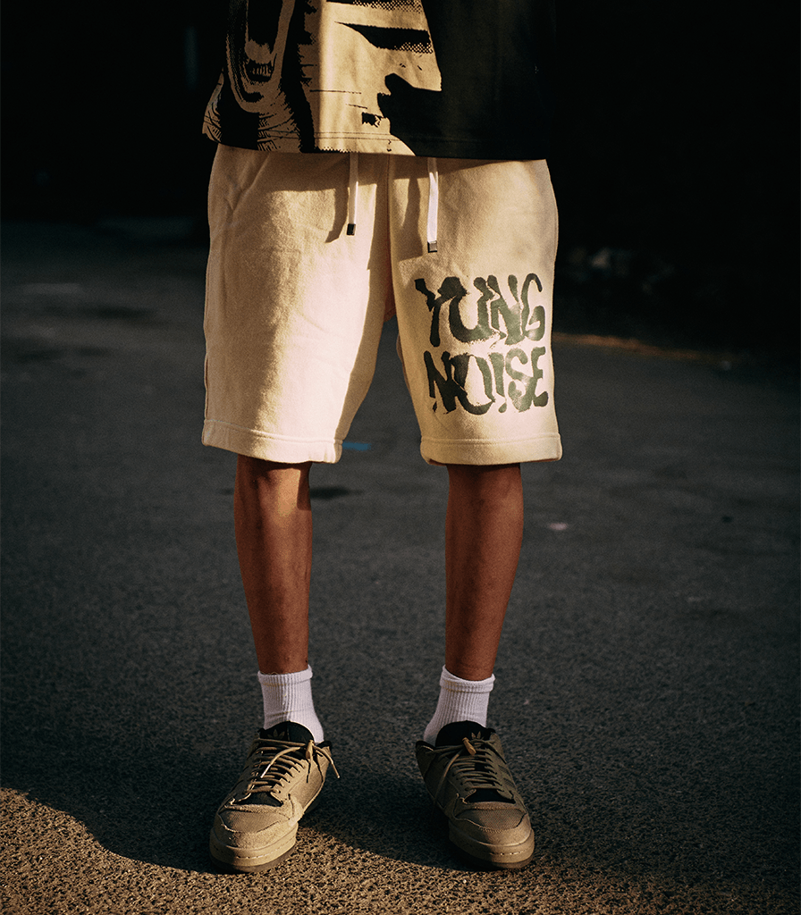Nosie Maker - Off White Shorts - YoungNoise